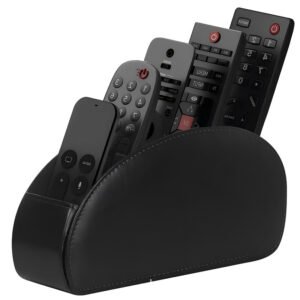 5-Slot Remote Control Holder Box - Desktop Organizer for TV, Media Player, Heater & Game Controllers