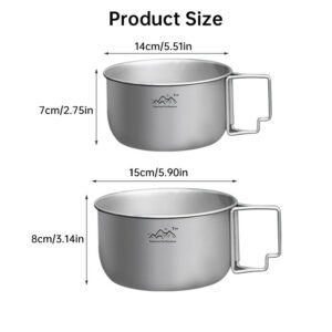 Titanium Alloy Camping Pot - Lightweight Collapsible Outdoor Cooking Pot